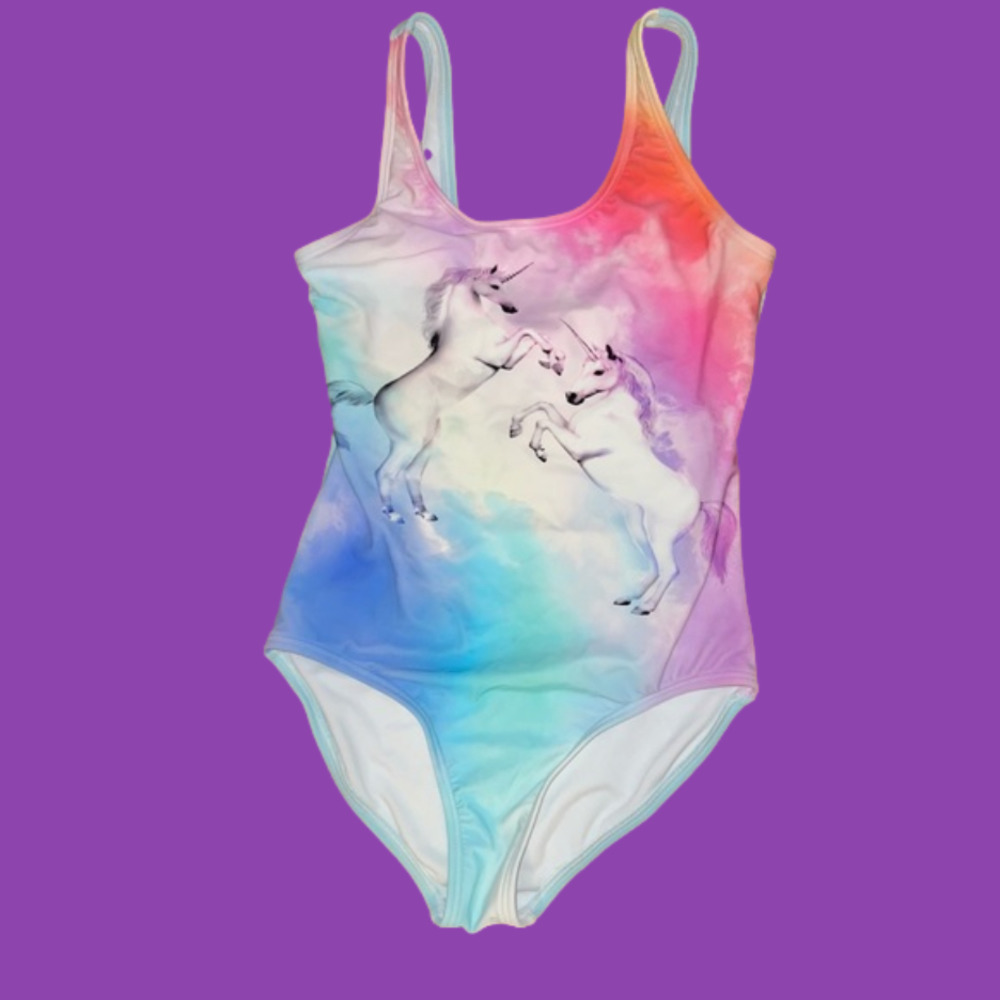 ABERCROMBIE  Girl’s Unicorn bathing suit